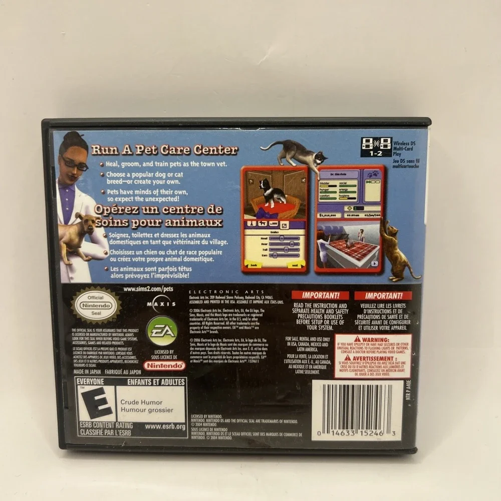 The Sims 2 Pets Nintendo DS 2005 CIB